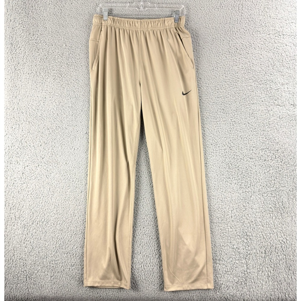 Nike Totality Dri-FIT Pants Mens M Tan Khaki Training Straight Leg FB7507-247